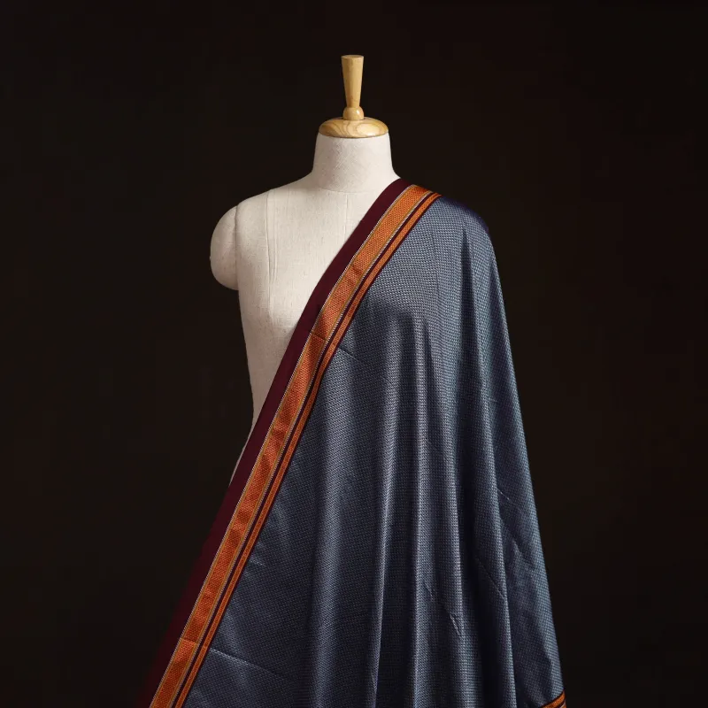 Grey - Karnataka Weave Cotton Khun Fabric 09 made by Itokri