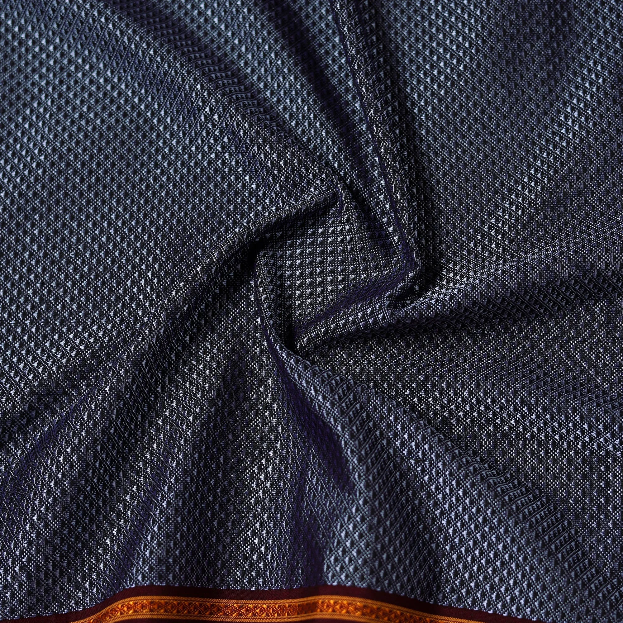 Grey - Karnataka Weave Cotton Khun Fabric 09 sold by Itokri product image thumbnail 4