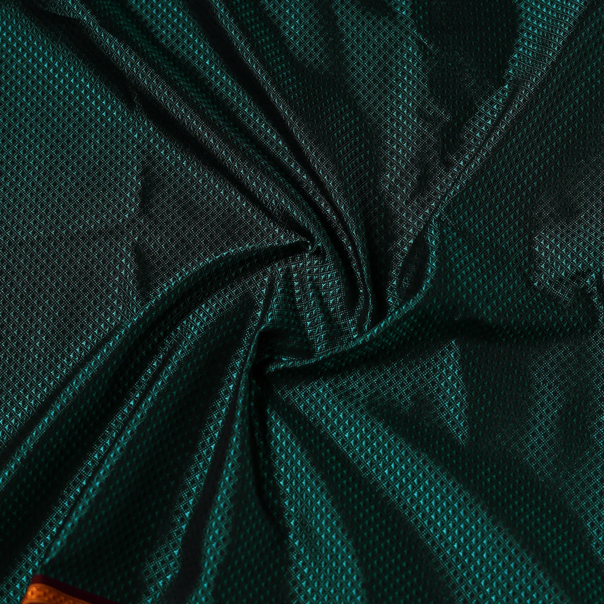 Green - Karnataka Weave Cotton Khun Fabric 25 sold by Itokri product image thumbnail 4