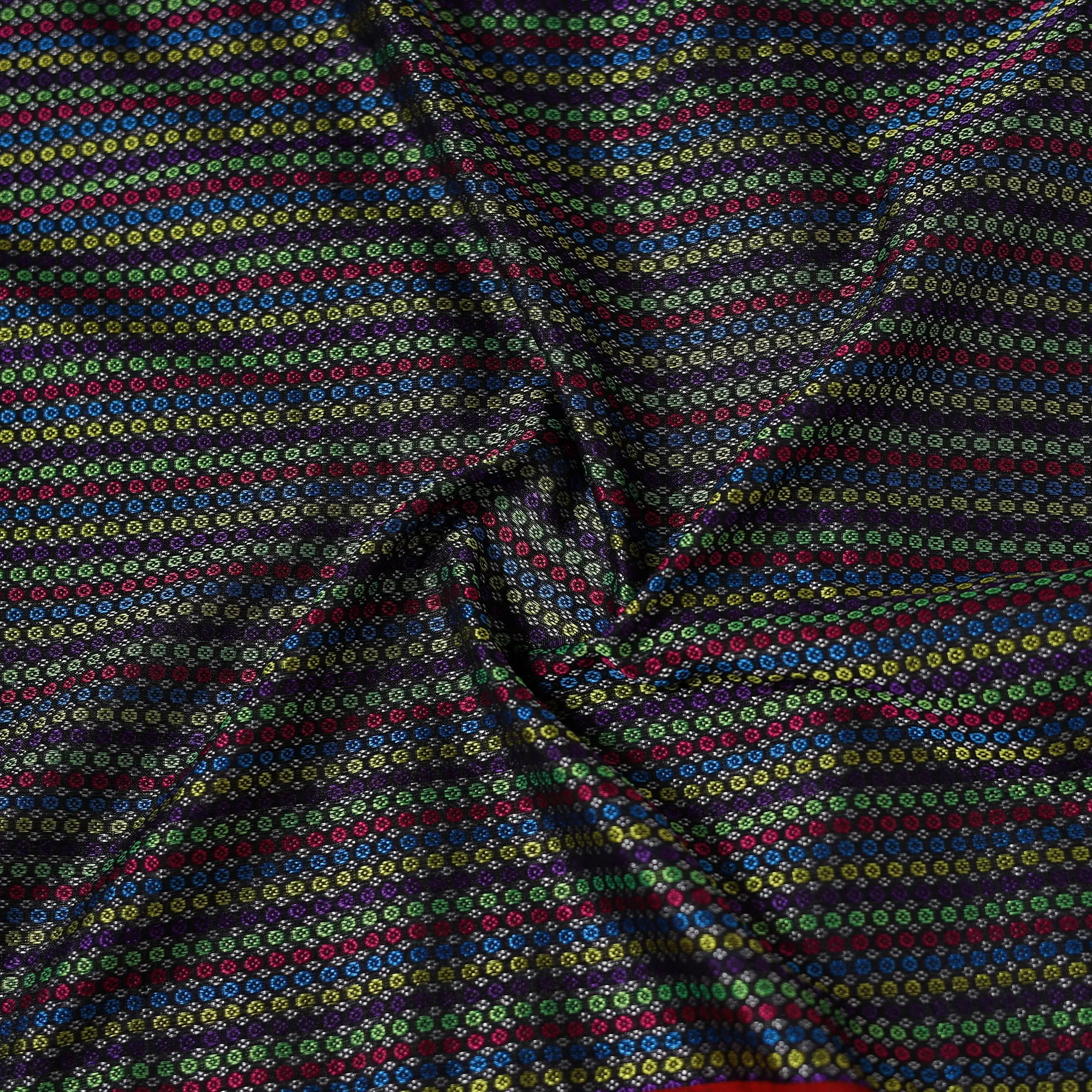 Multicolor - Karnataka Weave Cotton Khun Fabric 30 sold by Itokri product image thumbnail 4