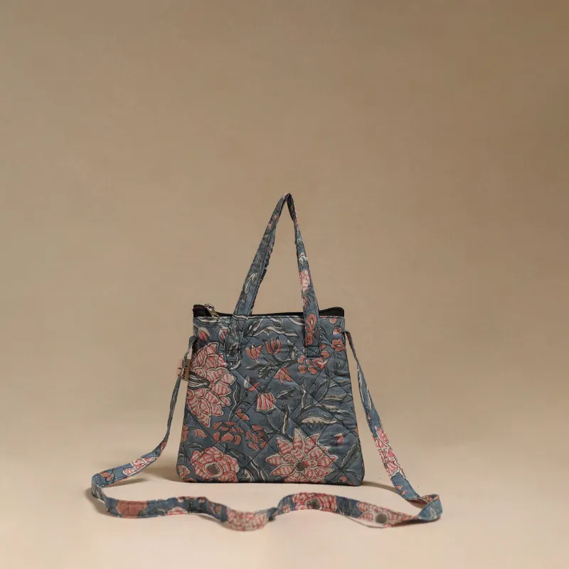 Blue - Handcrafted Quilted Sling Bag 05 made by Itokri