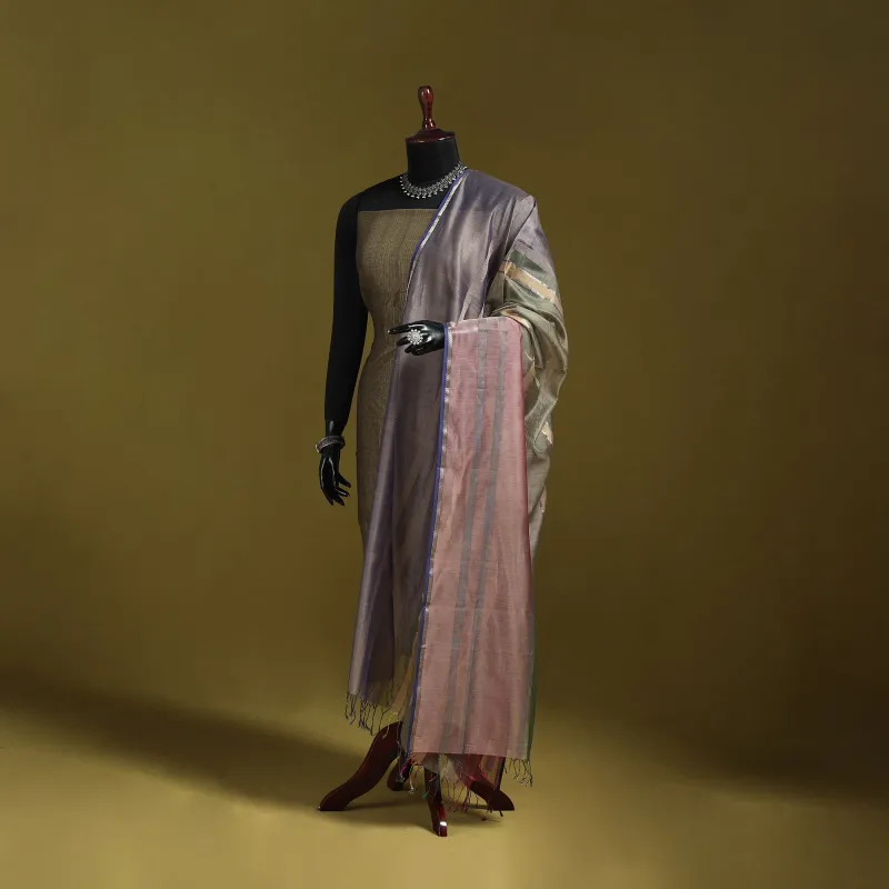 Handloom Silk Cotton Zari Work Maheshwari Dupatta 22 made by Itokri