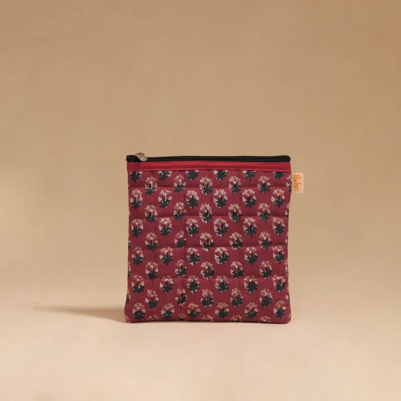 Pink - Handmade Quilted Utility Pouch 08 made by Itokri