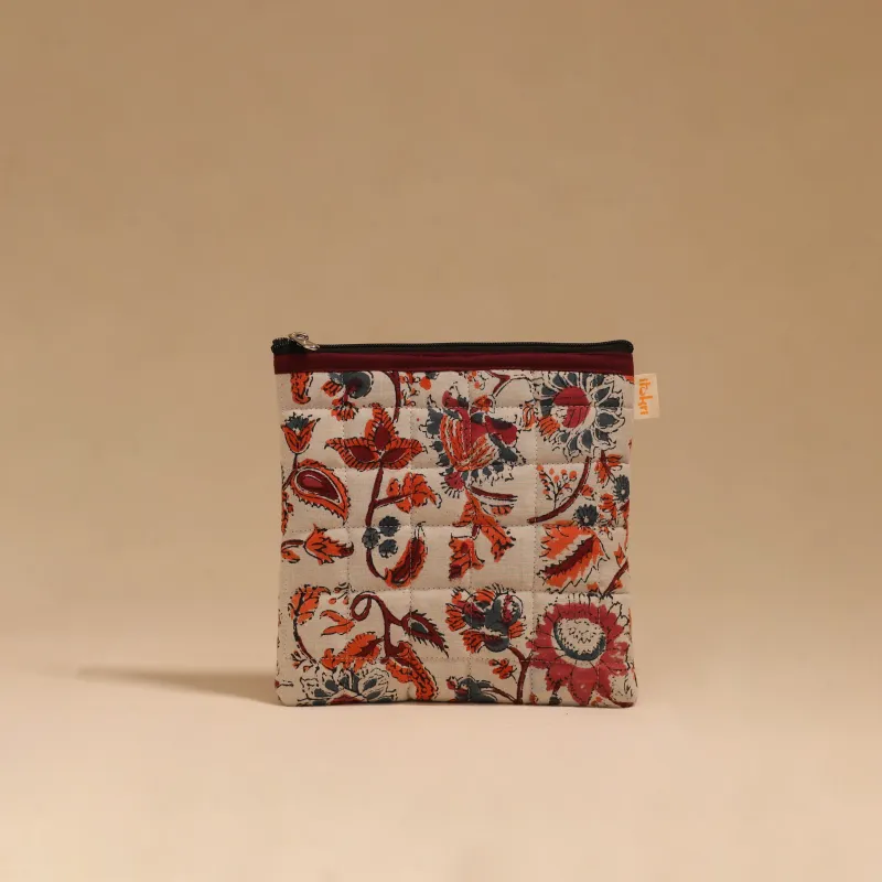 Pink - Handmade Quilted Utility Pouch 12 made by Itokri