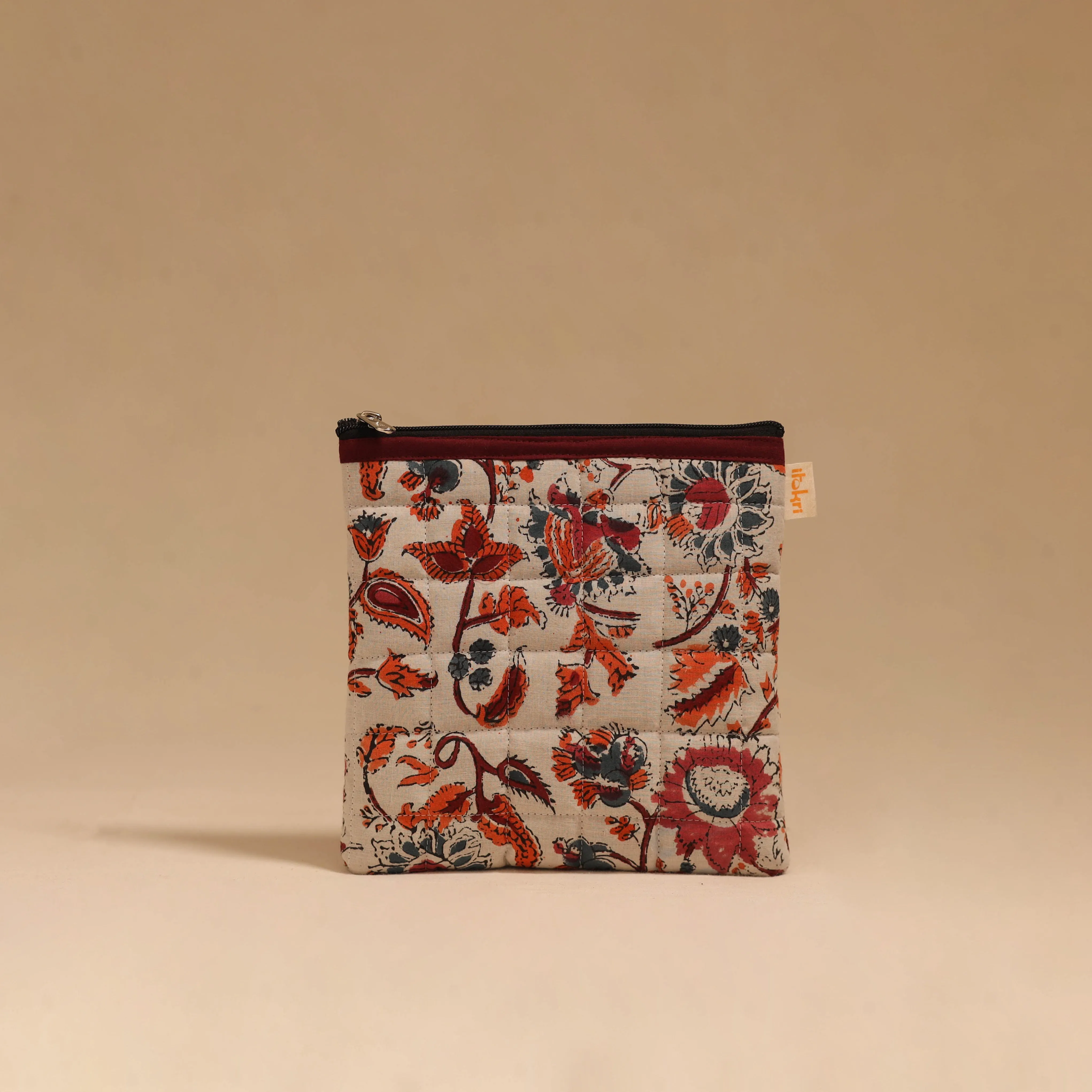 Pink - Handmade Quilted Utility Pouch 12 sold by Itokri