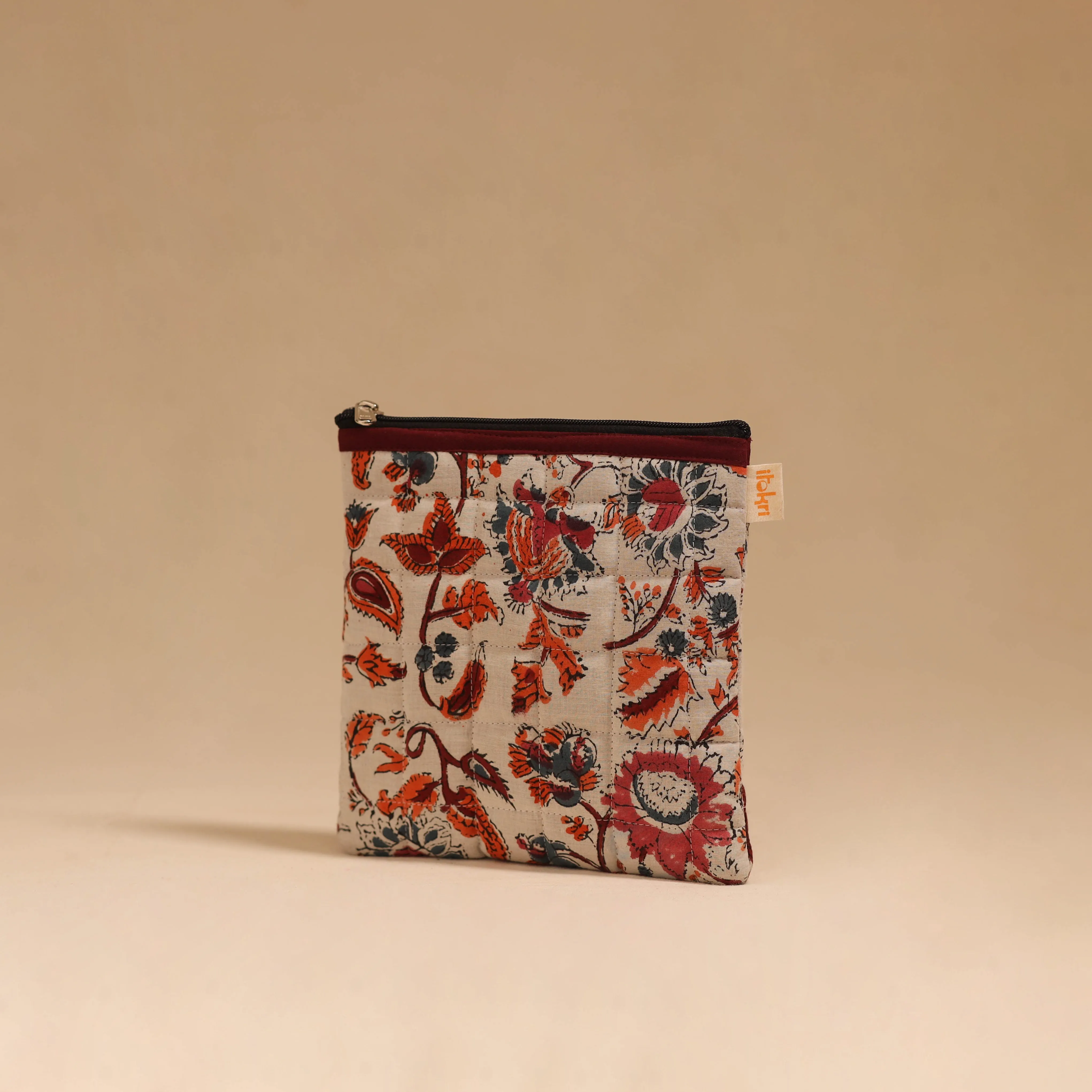 Pink - Handmade Quilted Utility Pouch 12 sold by Itokri product image thumbnail 2