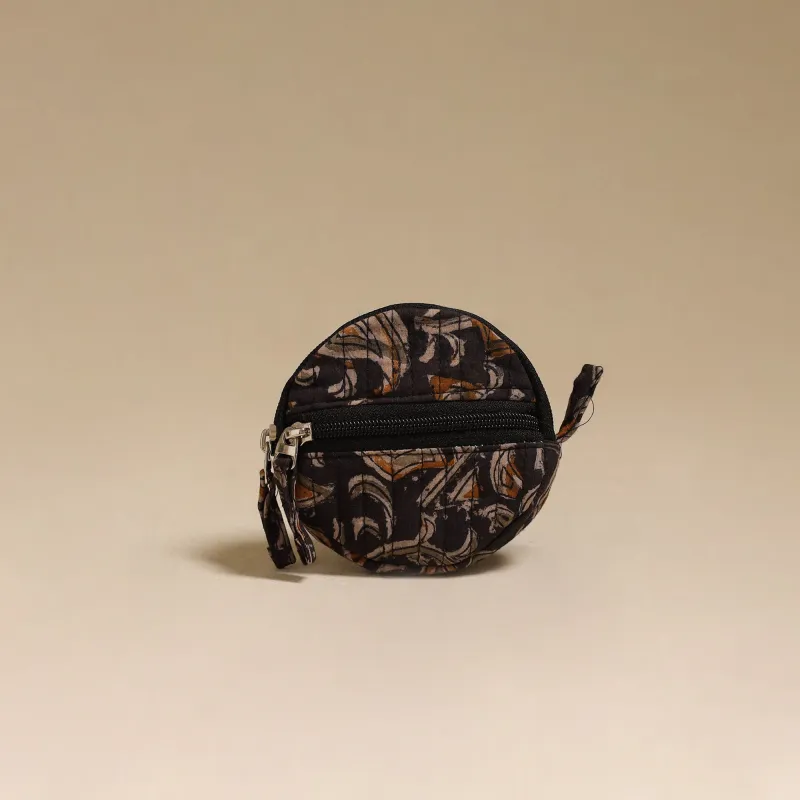 Handcrafted Quilted Kalamkari Block Printed Fabric Coin Pouch by Chhoti Si Asha 56 made by Itokri