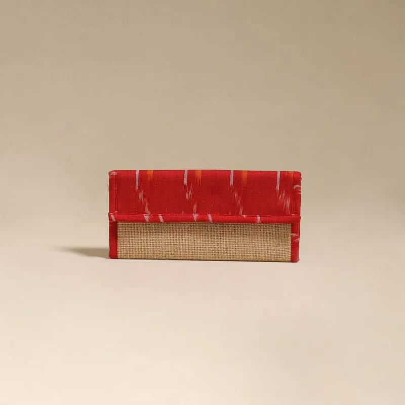 Handcrafted Ikat Fabric Jute Clutch / Wallet by Chhoti Si Asha 11 made by Itokri