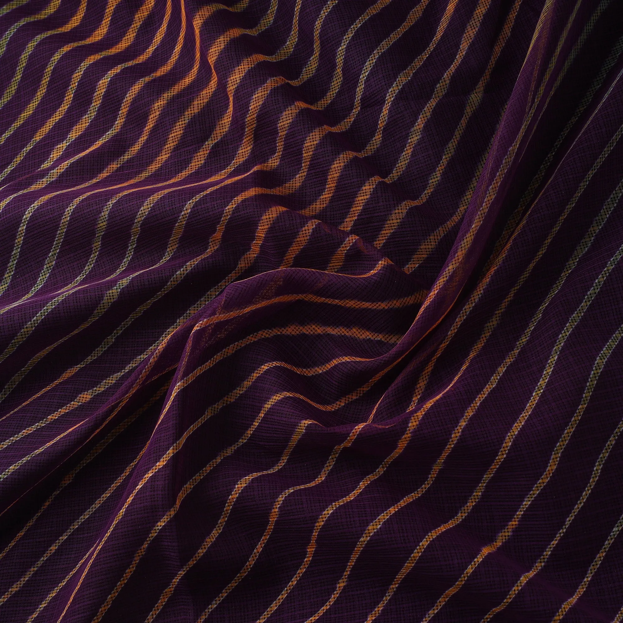 Purple - Leheriya Tie-Dye Kota Doria Cotton Fabric 25 sold by Itokri product image thumbnail 3