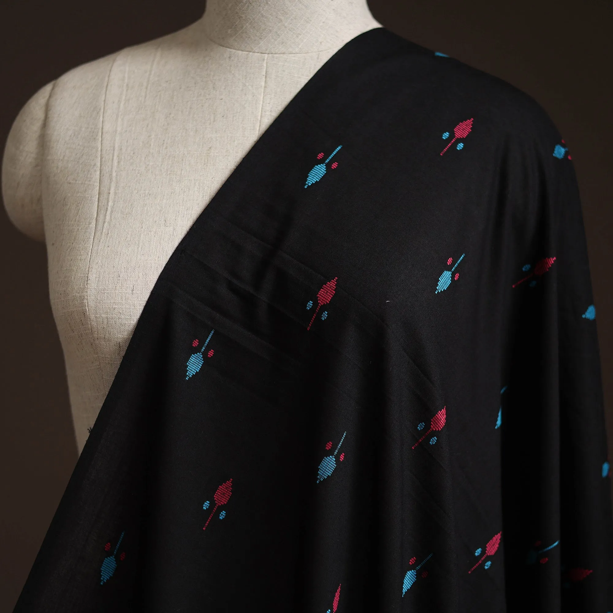 Black - Prewashed Cotton Jacquard Fabric 12 sold by Itokri product image thumbnail 2