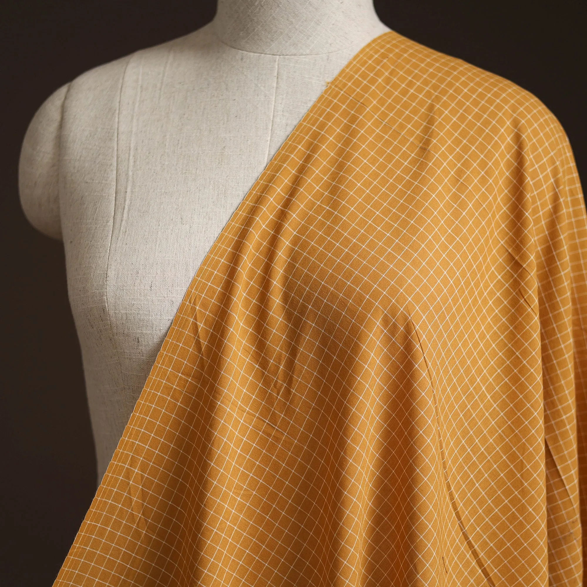 Yellow - Prewashed Cotton Jacquard Fabric 20 sold by Itokri product image thumbnail 2
