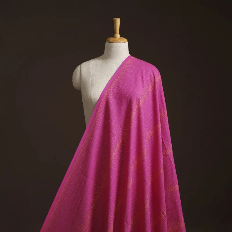 Pink - Prewashed Cotton Jacquard Fabric 37 made by Itokri