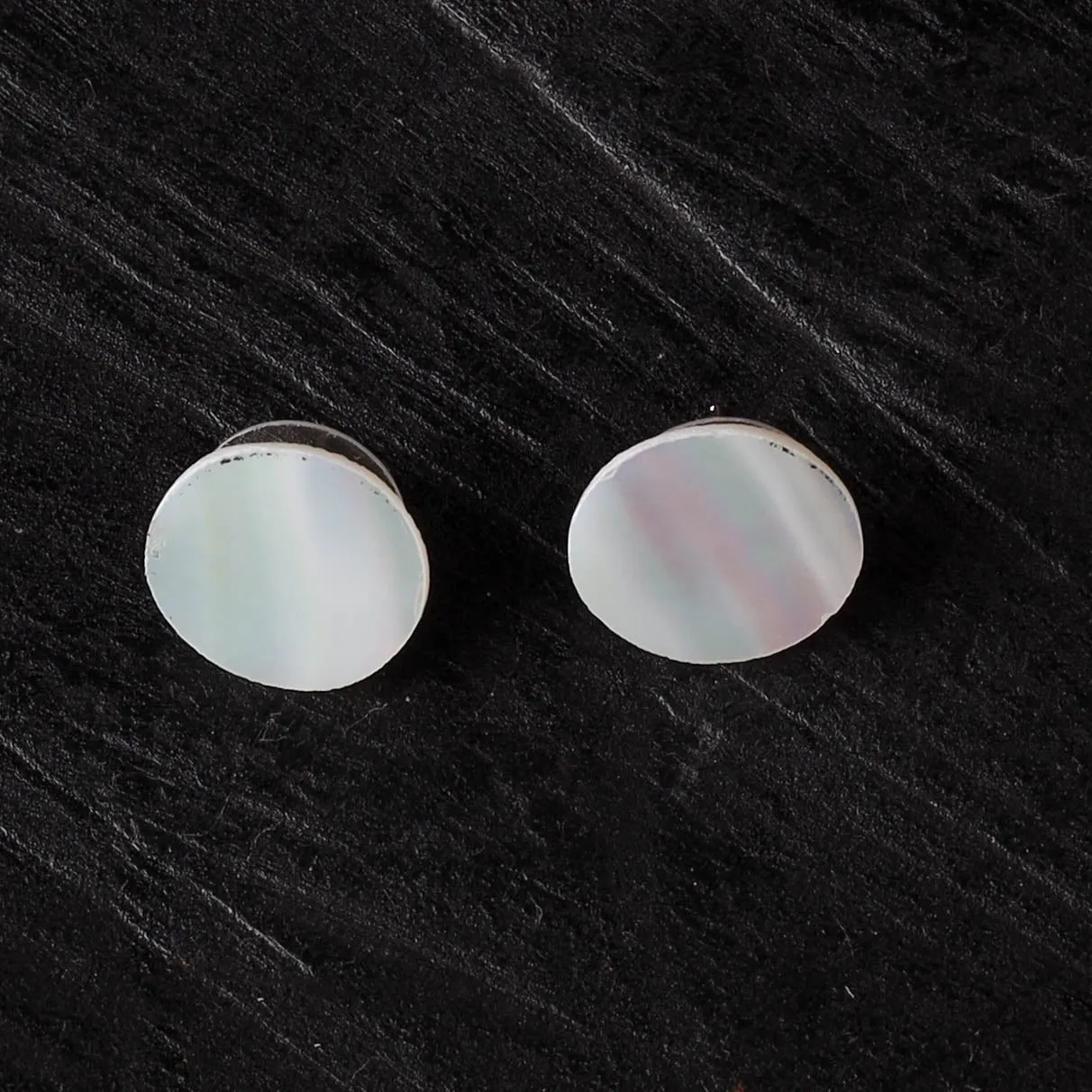 White - Handcrafted Seashell Stud Earrings 48 sold by Itokri product image thumbnail 2