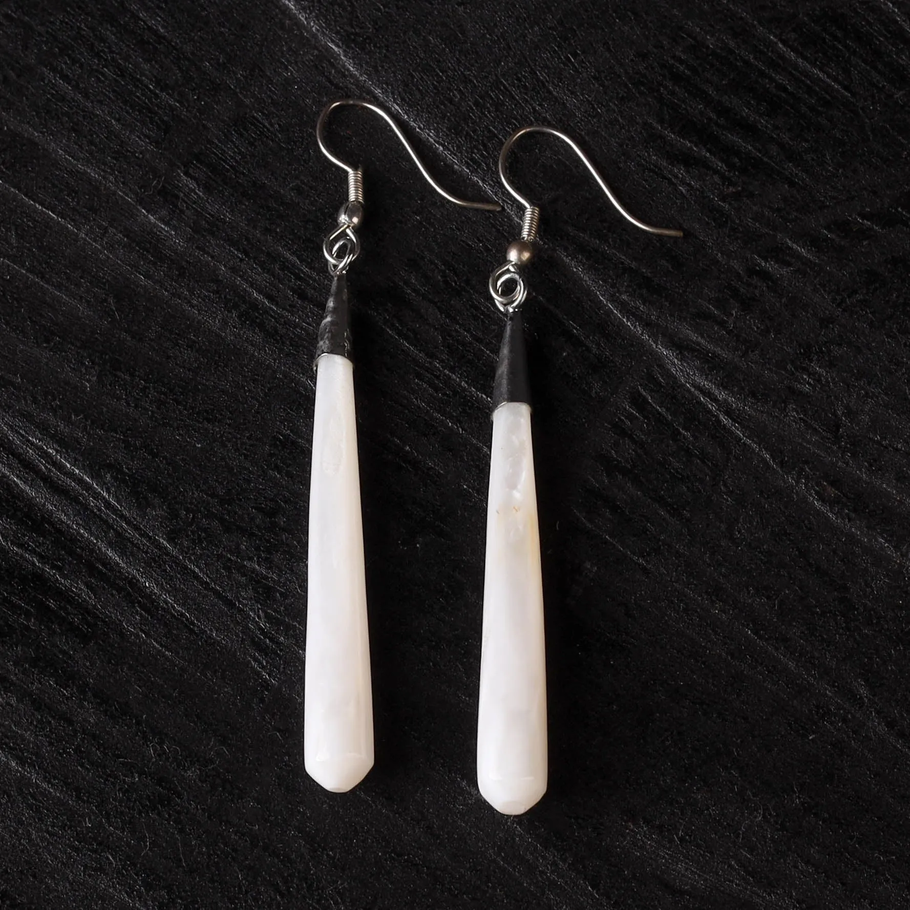 White - Handcrafted Seashell Earrings 38 sold by Itokri product image thumbnail 2