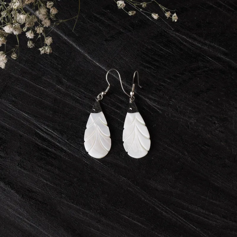 Handcrafted Seashell Earrings 63 made by Itokri