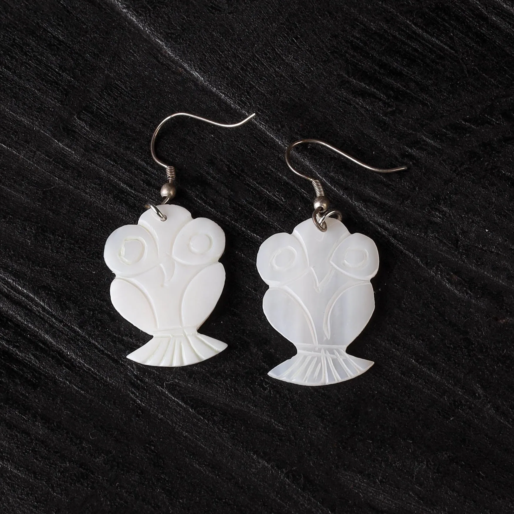 White - Handcrafted Seashell Earrings 58 sold by Itokri product image thumbnail 2