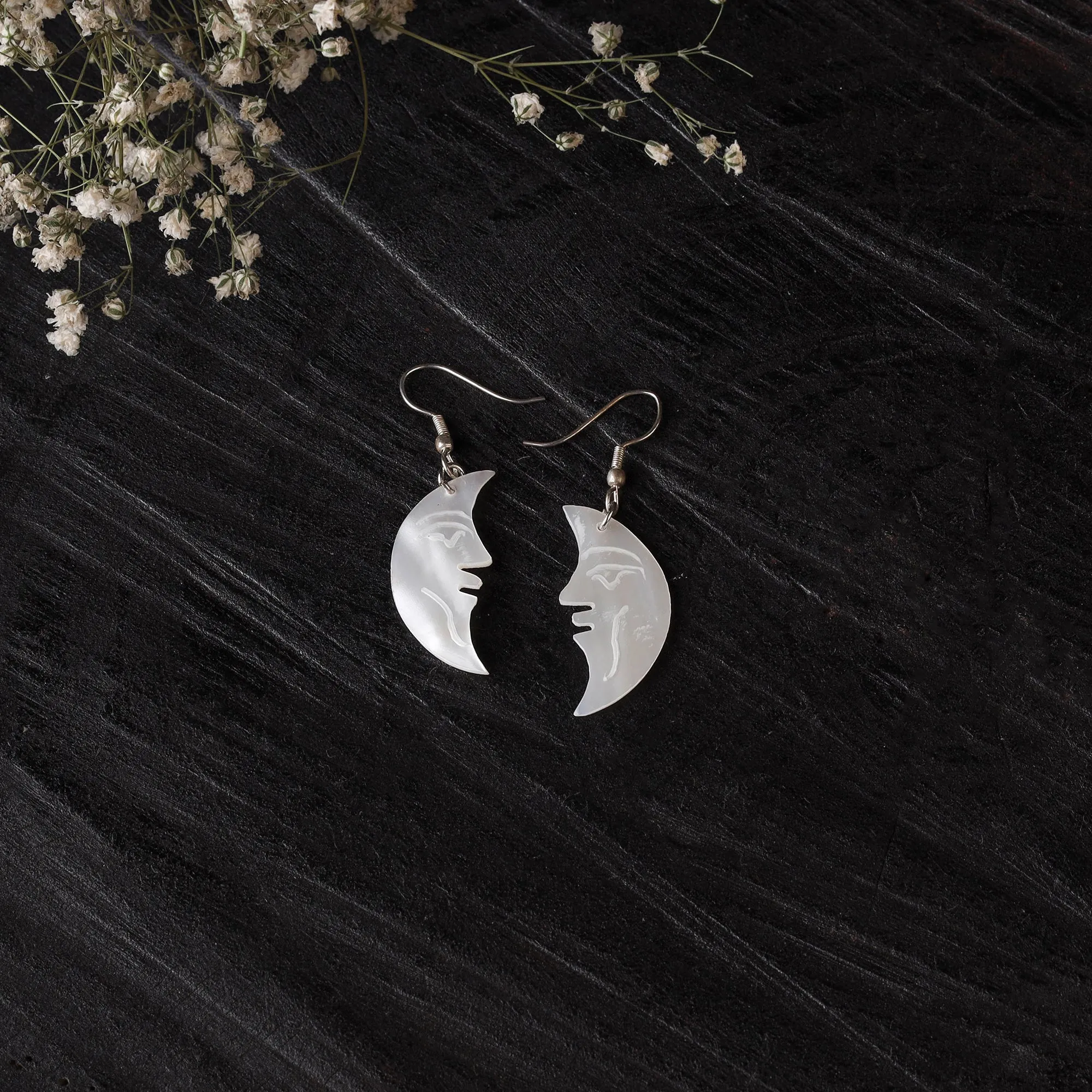 White - Handcrafted Seashell Earrings 57 sold by Itokri