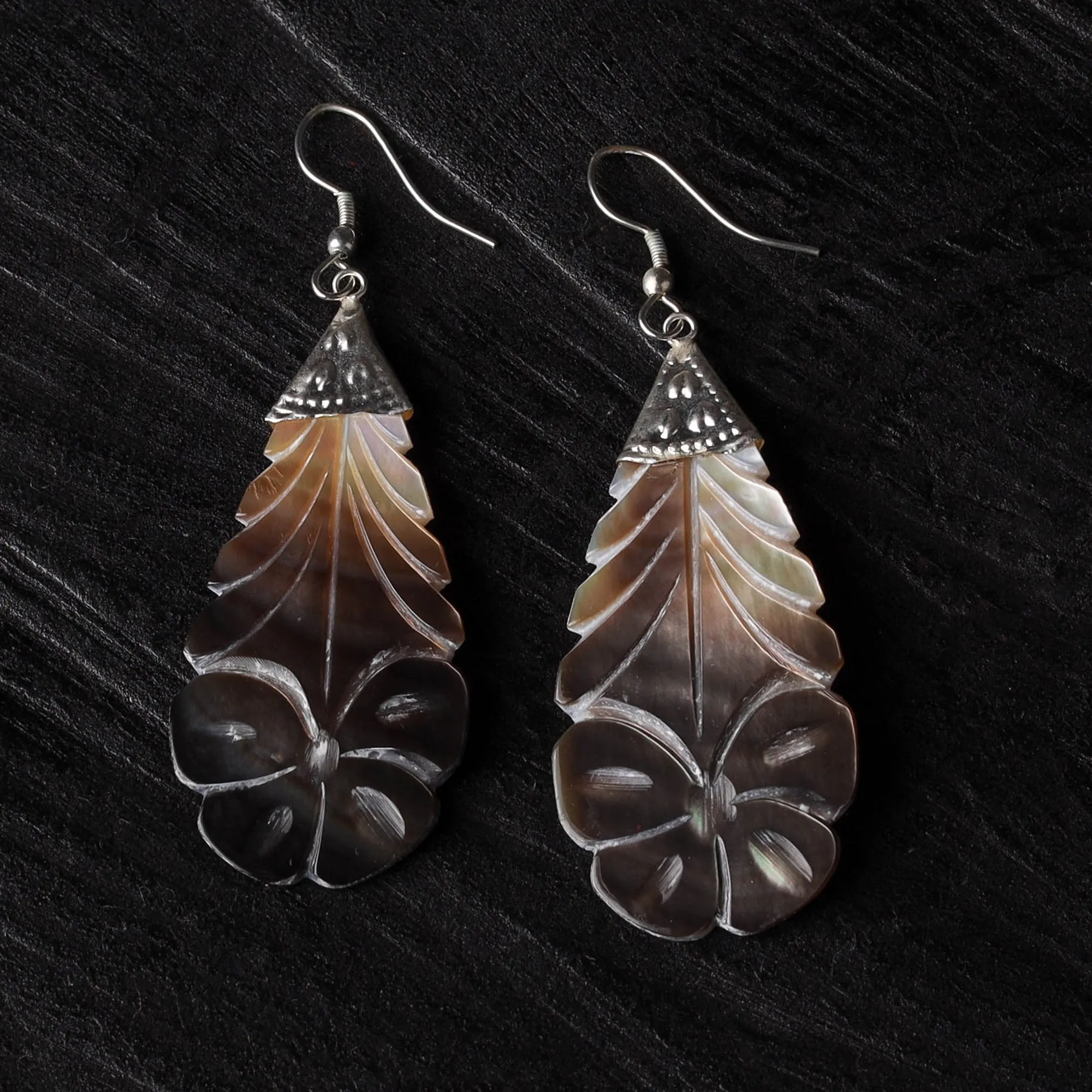 Brown - Handcrafted Seashell Earrings 43 sold by Itokri product image thumbnail 2
