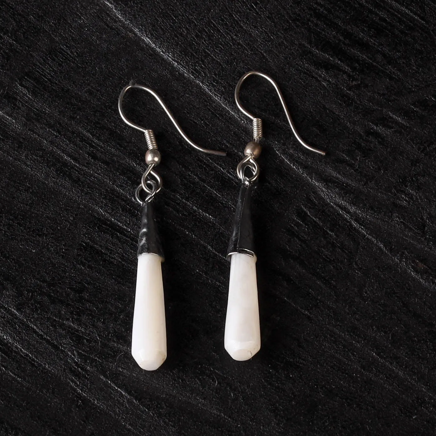 White - Handcrafted Seashell Earrings 39 sold by Itokri product image thumbnail 2