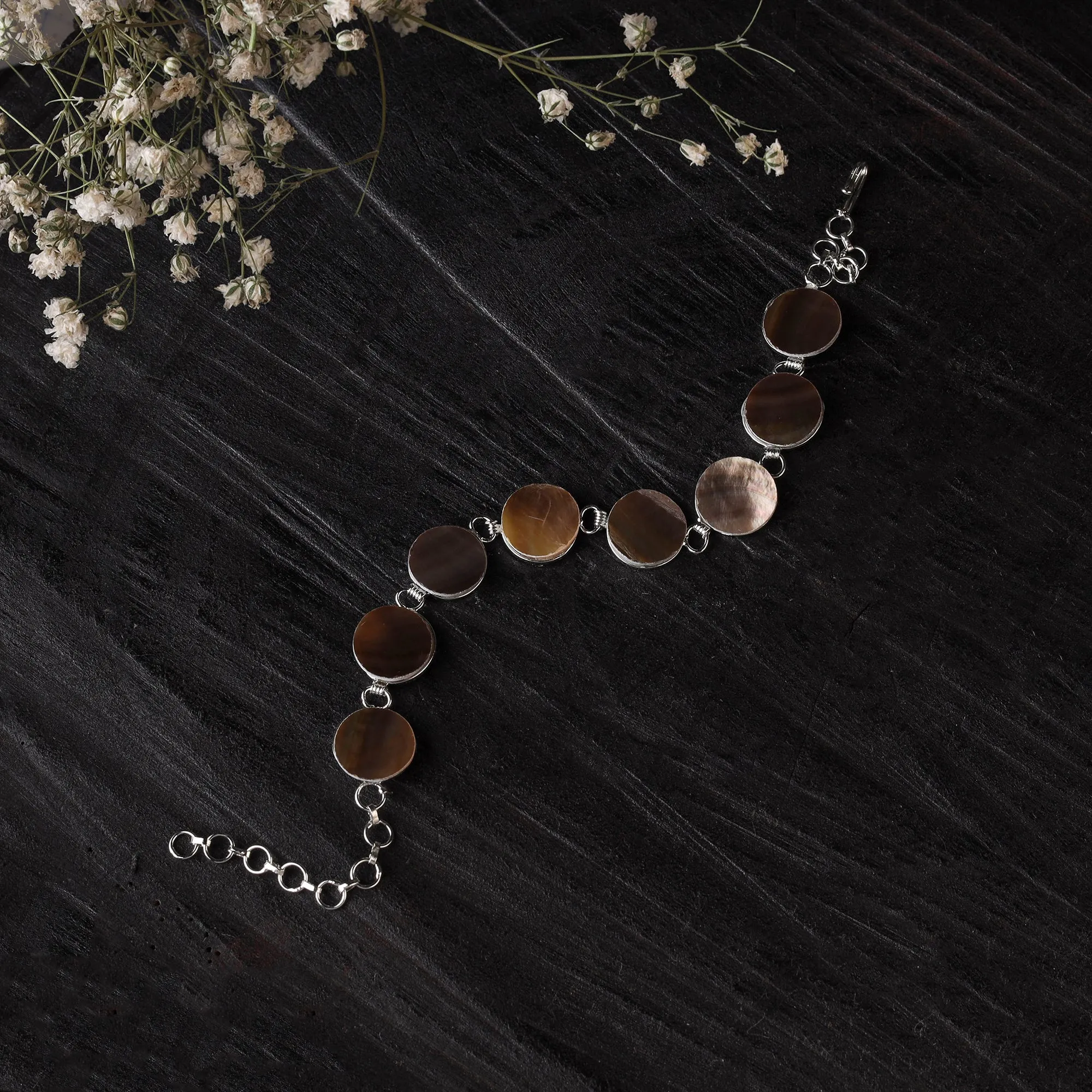 Brown - Handcrafted Seashell Bracelet (Adjustable) 30 sold by Itokri