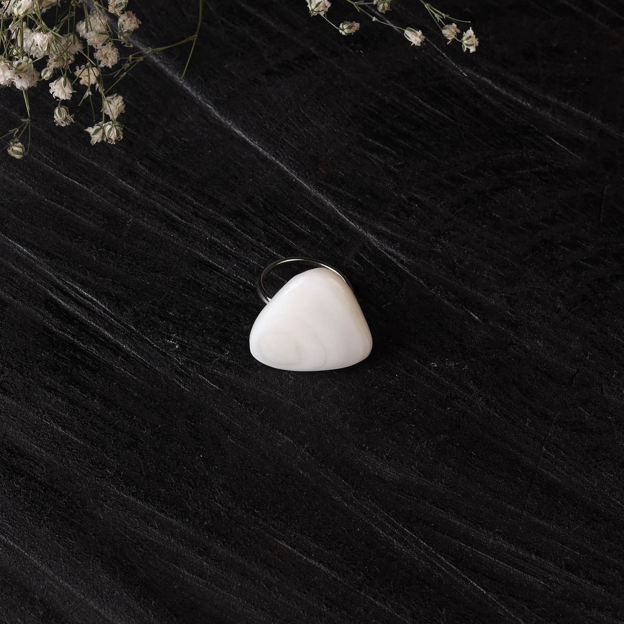 White - Handcrafted Seashell Ring (Adjustable) 27 sold by Itokri