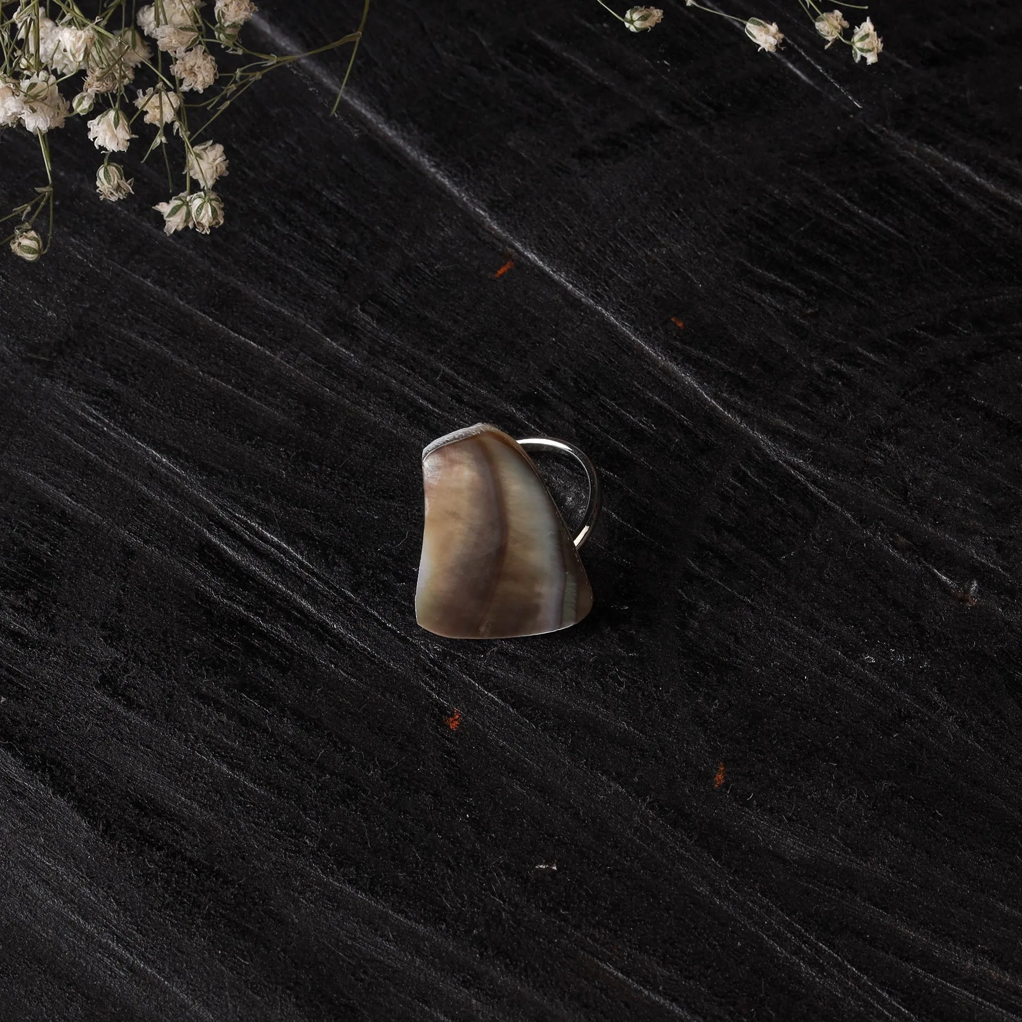 Brown - Handcrafted Seashell Ring (Adjustable) 22 sold by Itokri