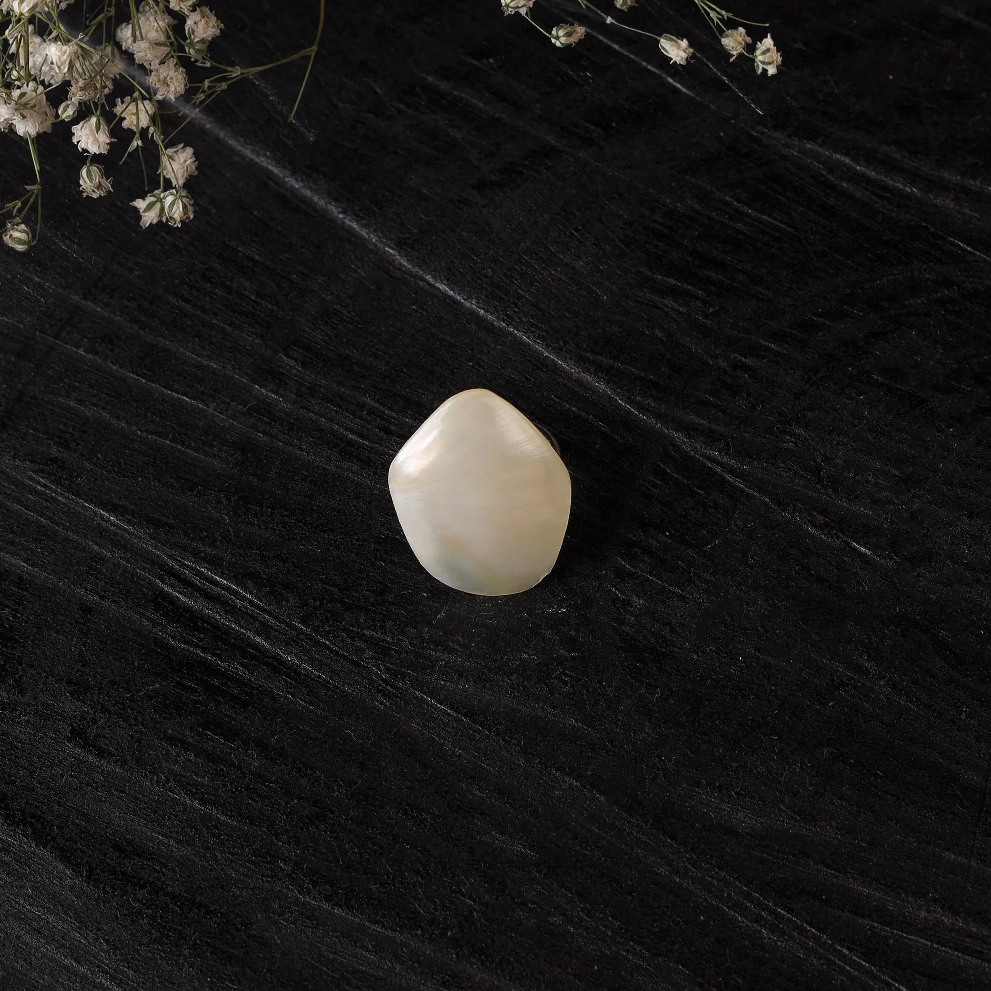 White - Handcrafted Seashell Ring (Adjustable) 14 sold by Itokri
