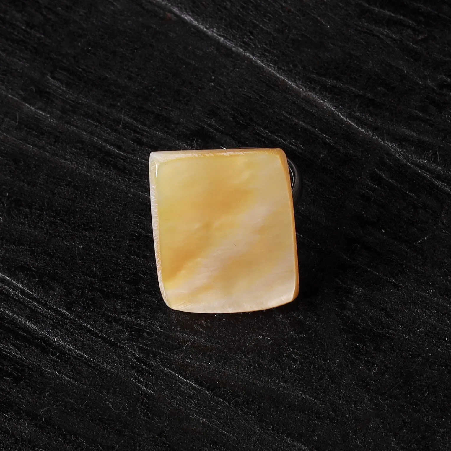 Yellow - Handcrafted Seashell Ring (Adjustable) 12 sold by Itokri product image thumbnail 2
