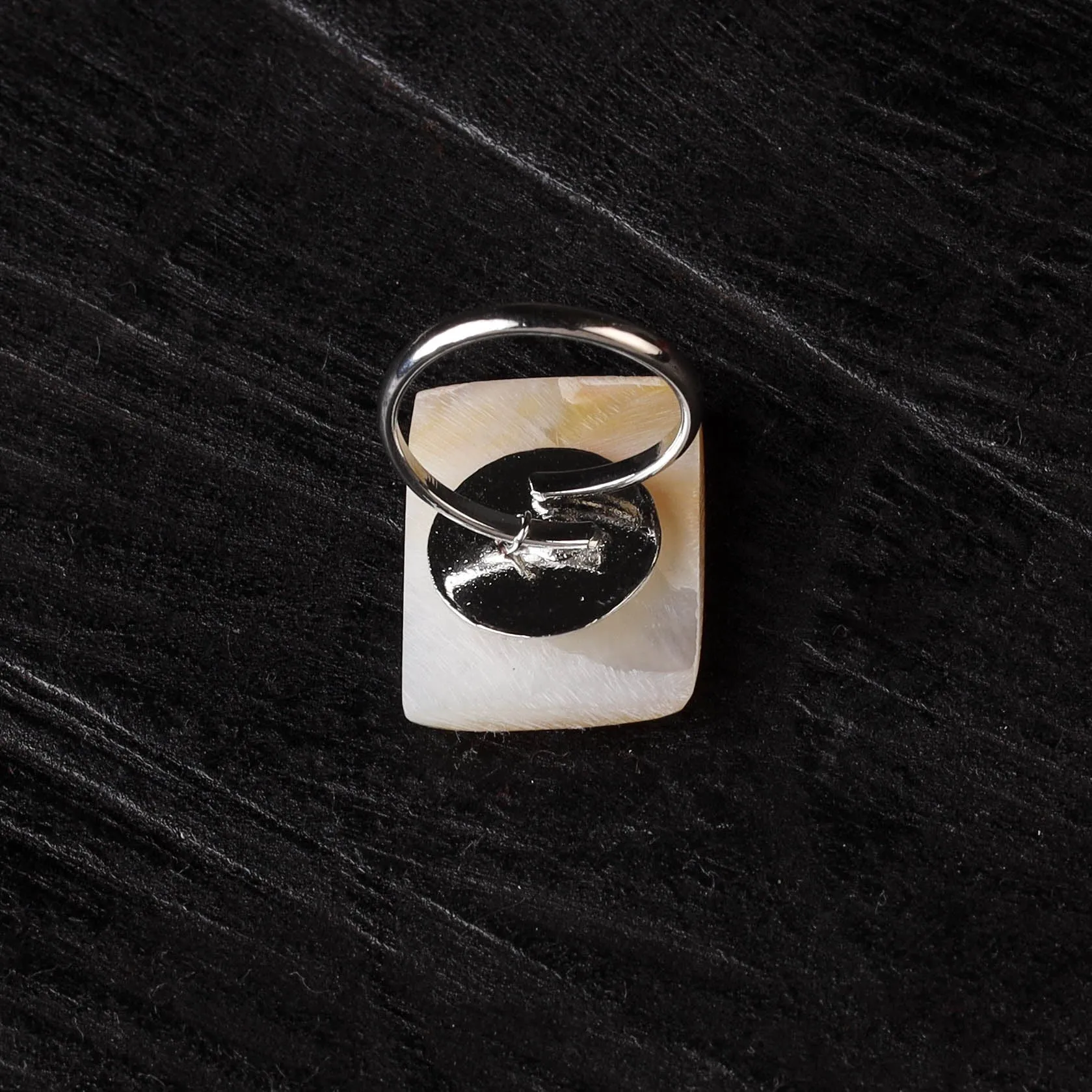 Yellow - Handcrafted Seashell Ring (Adjustable) 12 sold by Itokri product image thumbnail 3