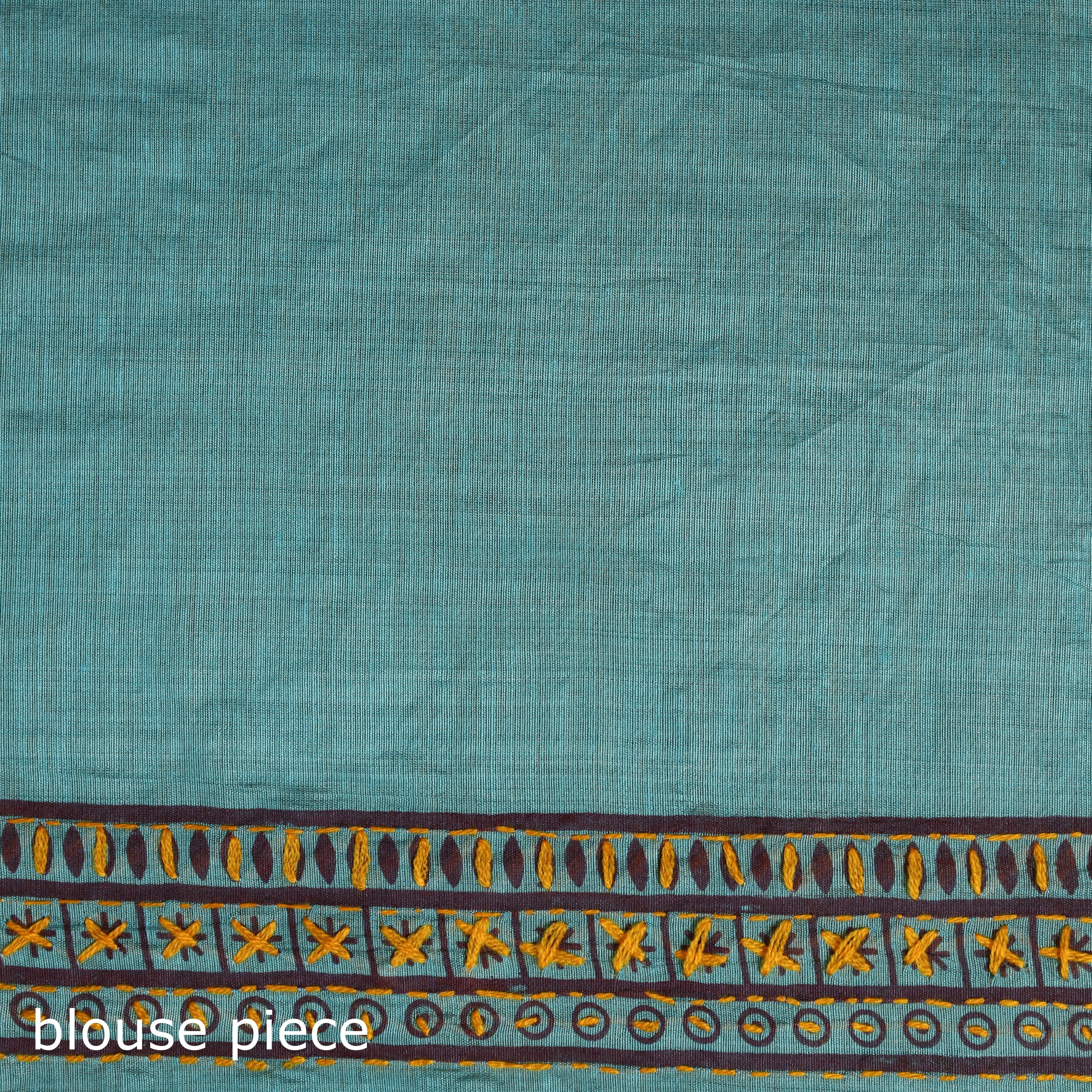 Bengal Kantha Hand Embroidery Silk Cotton Chapa Work Saree 21 sold by Itokri product image thumbnail 5