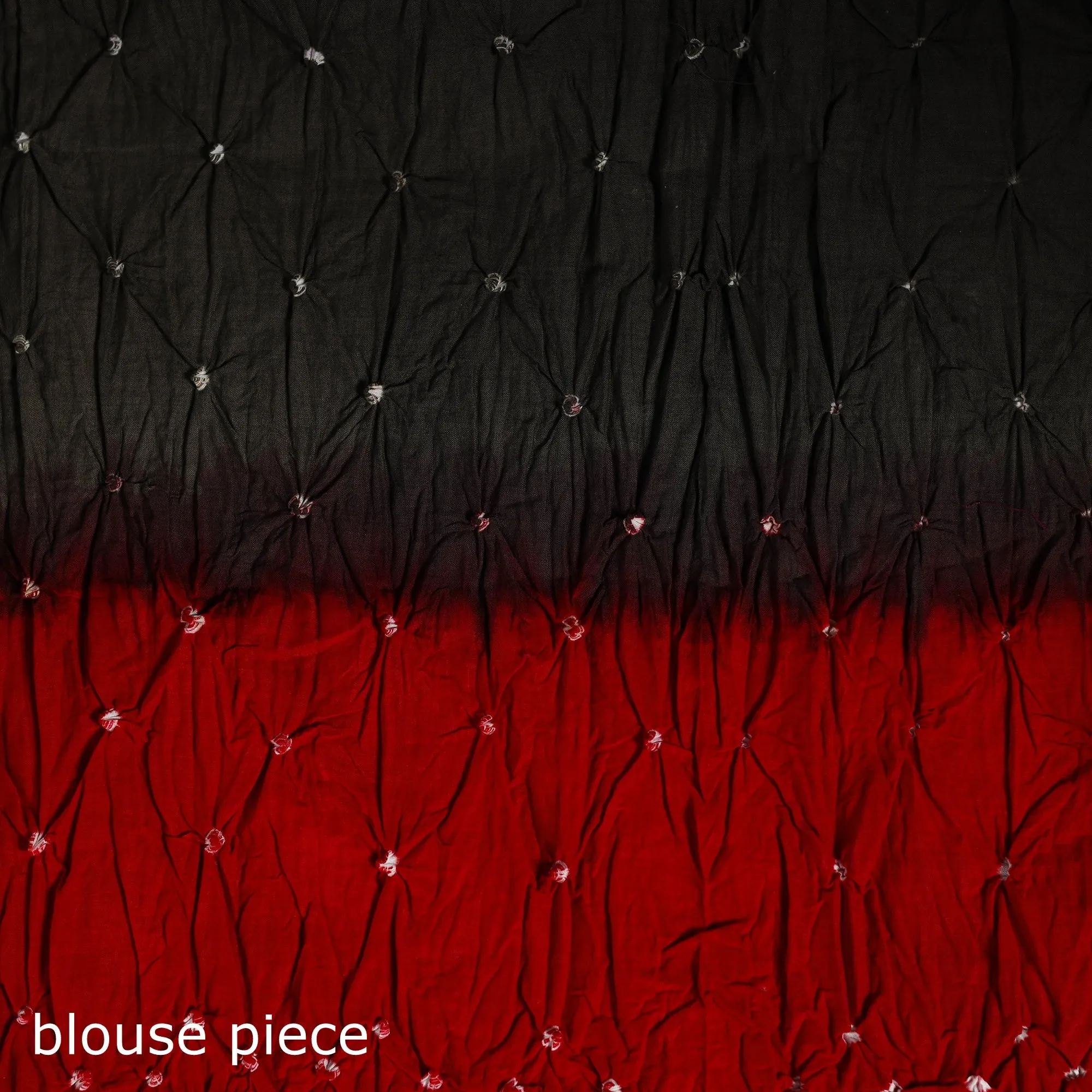 Brown - Kutch Bandhani Tie-Dye Cotton Saree with Blouse Piece 12 sold by Itokri product image thumbnail 5