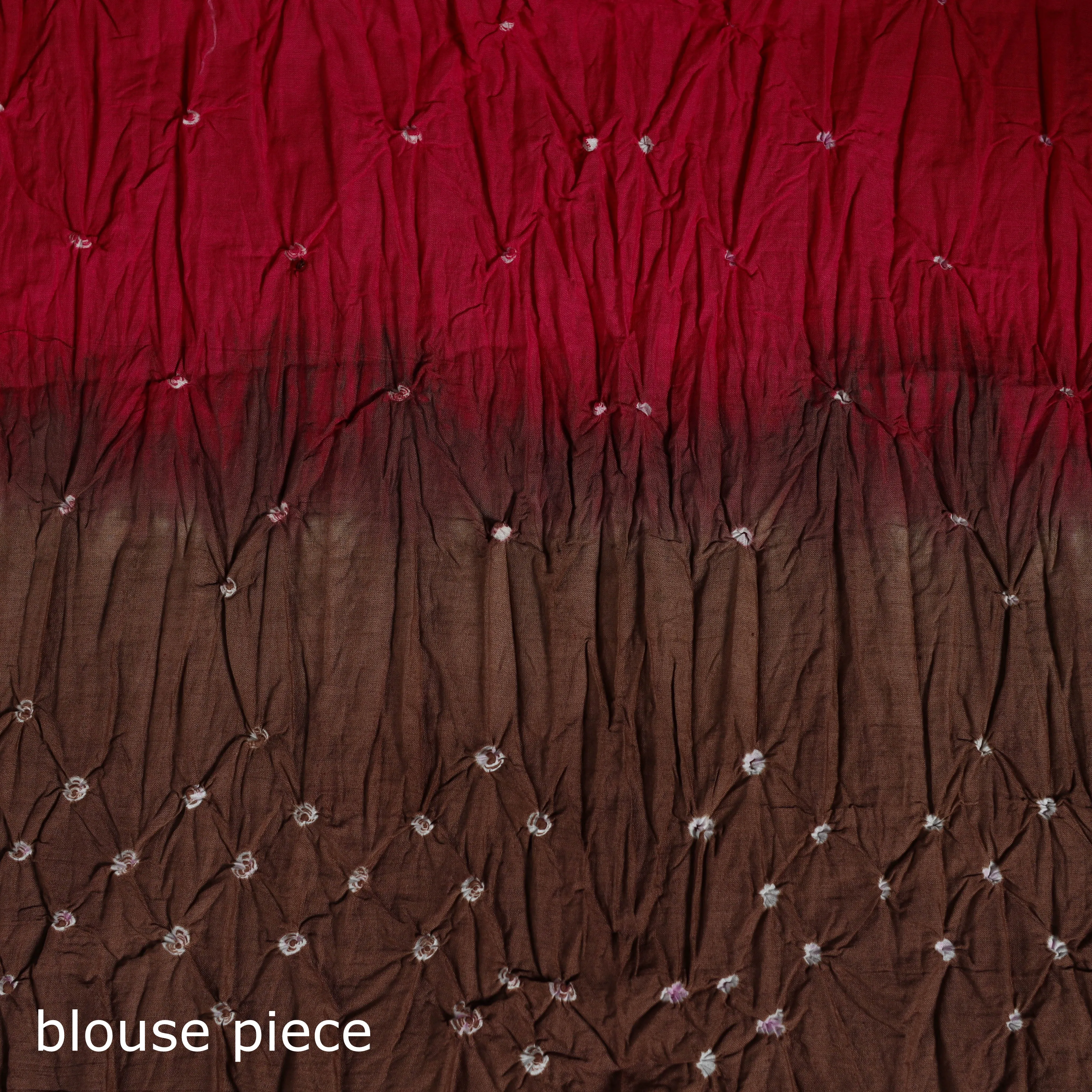 Kutch Bandhani Tie-Dye Cotton Saree with Blouse Piece 15 sold by Itokri product image thumbnail 5