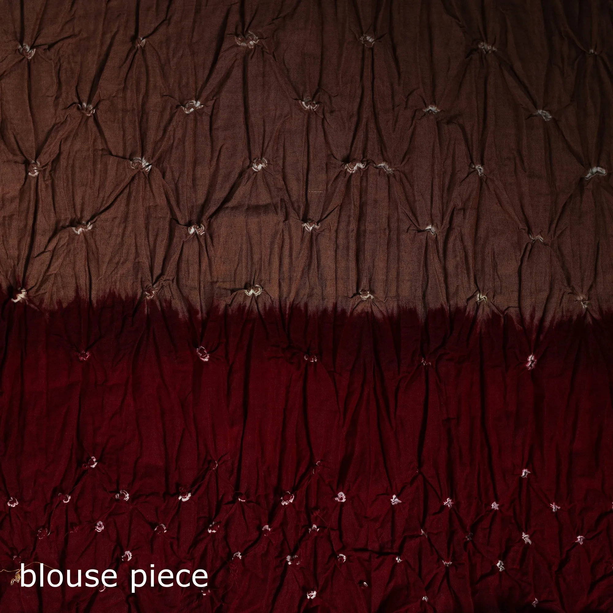 Kutch Bandhani Tie-Dye Cotton Saree with Blouse Piece 35 sold by Itokri product image thumbnail 5