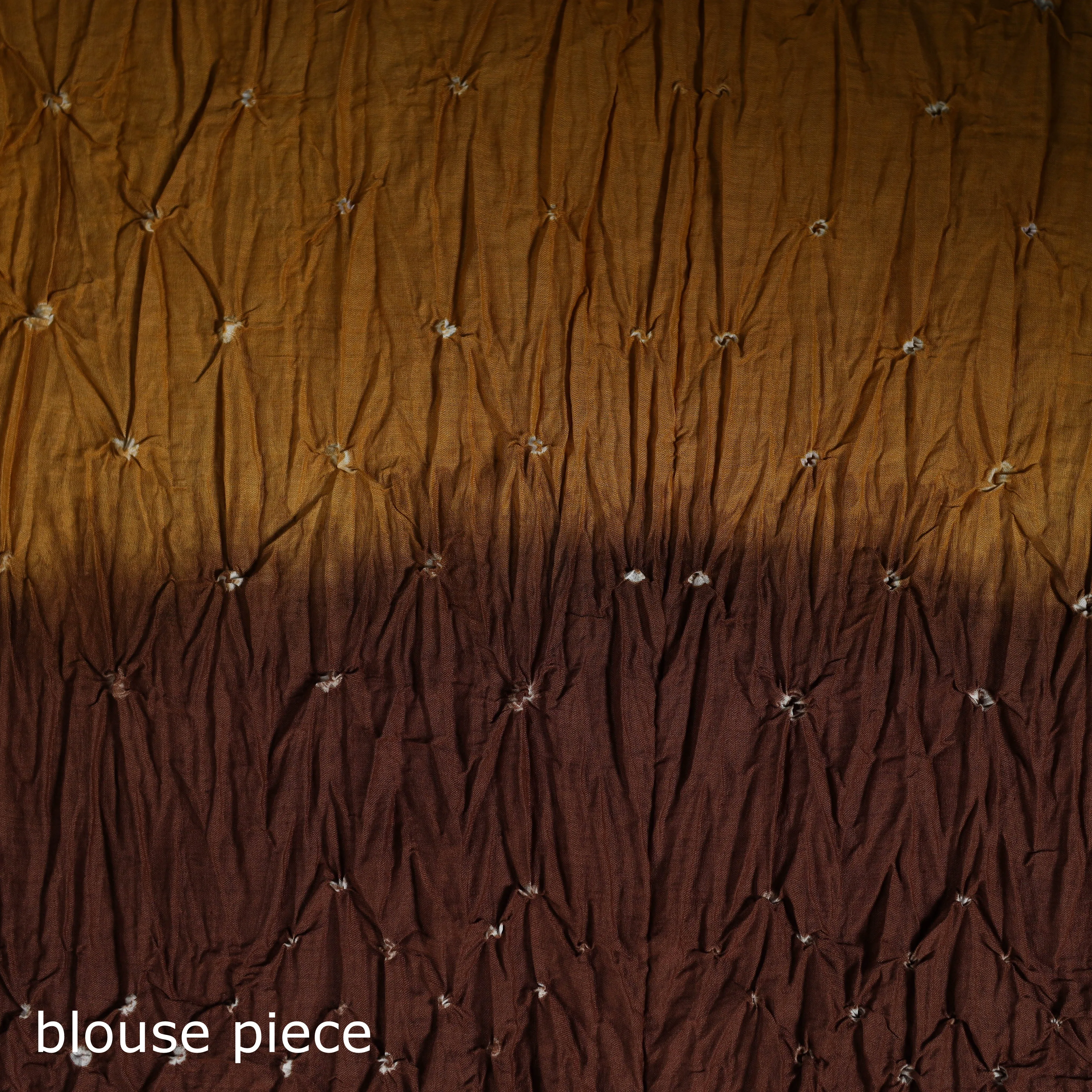 Kutch Bandhani Tie-Dye Cotton Saree with Blouse Piece 33 sold by Itokri product image thumbnail 5