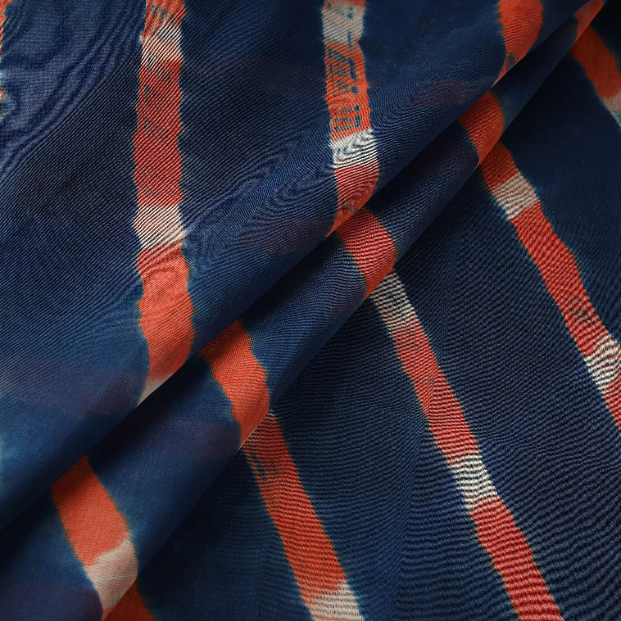 Blue - Mothra Leheriya Tie-Dye Chanderi Silk Fabric 17 sold by Itokri product image thumbnail 3