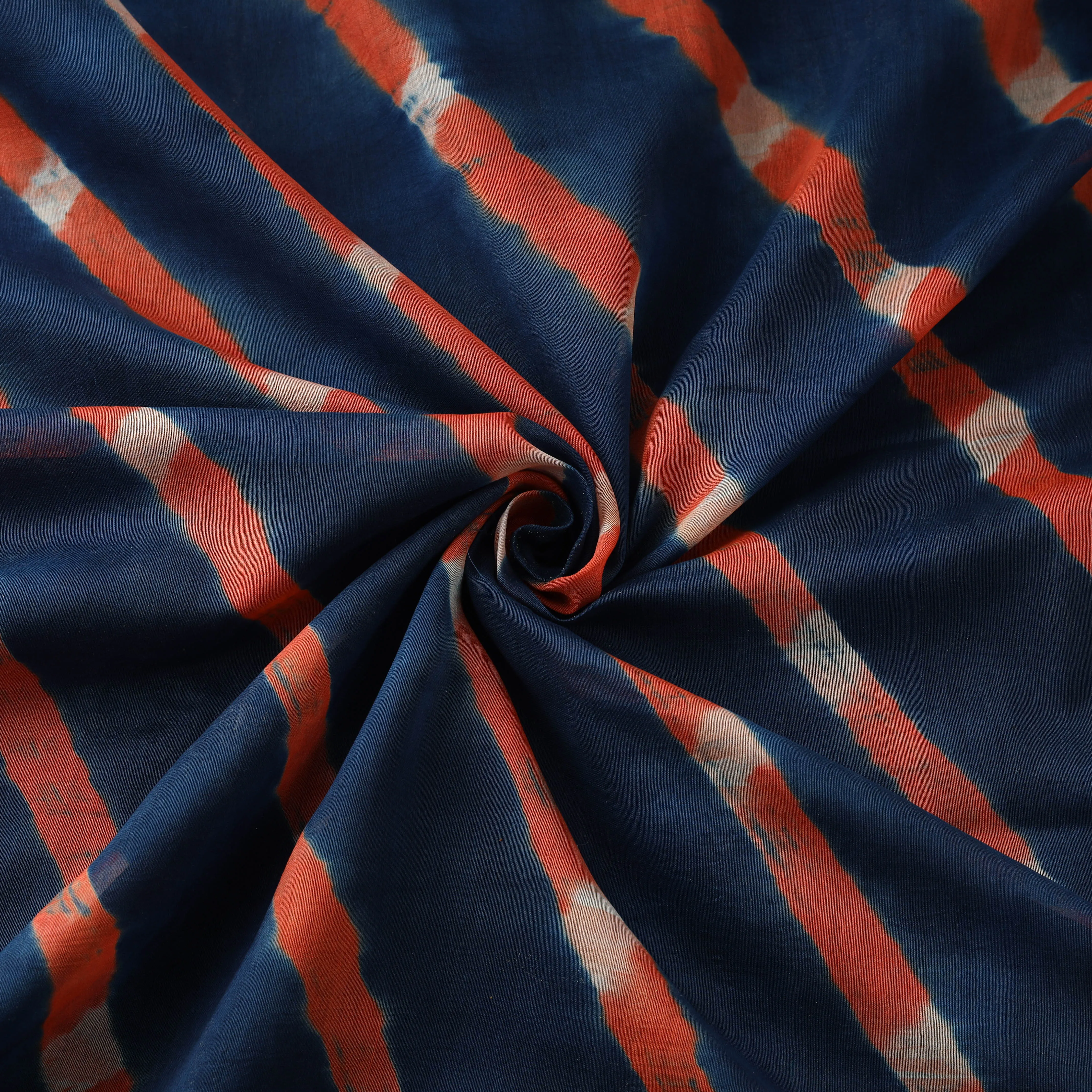 Blue - Mothra Leheriya Tie-Dye Chanderi Silk Fabric 17 sold by Itokri