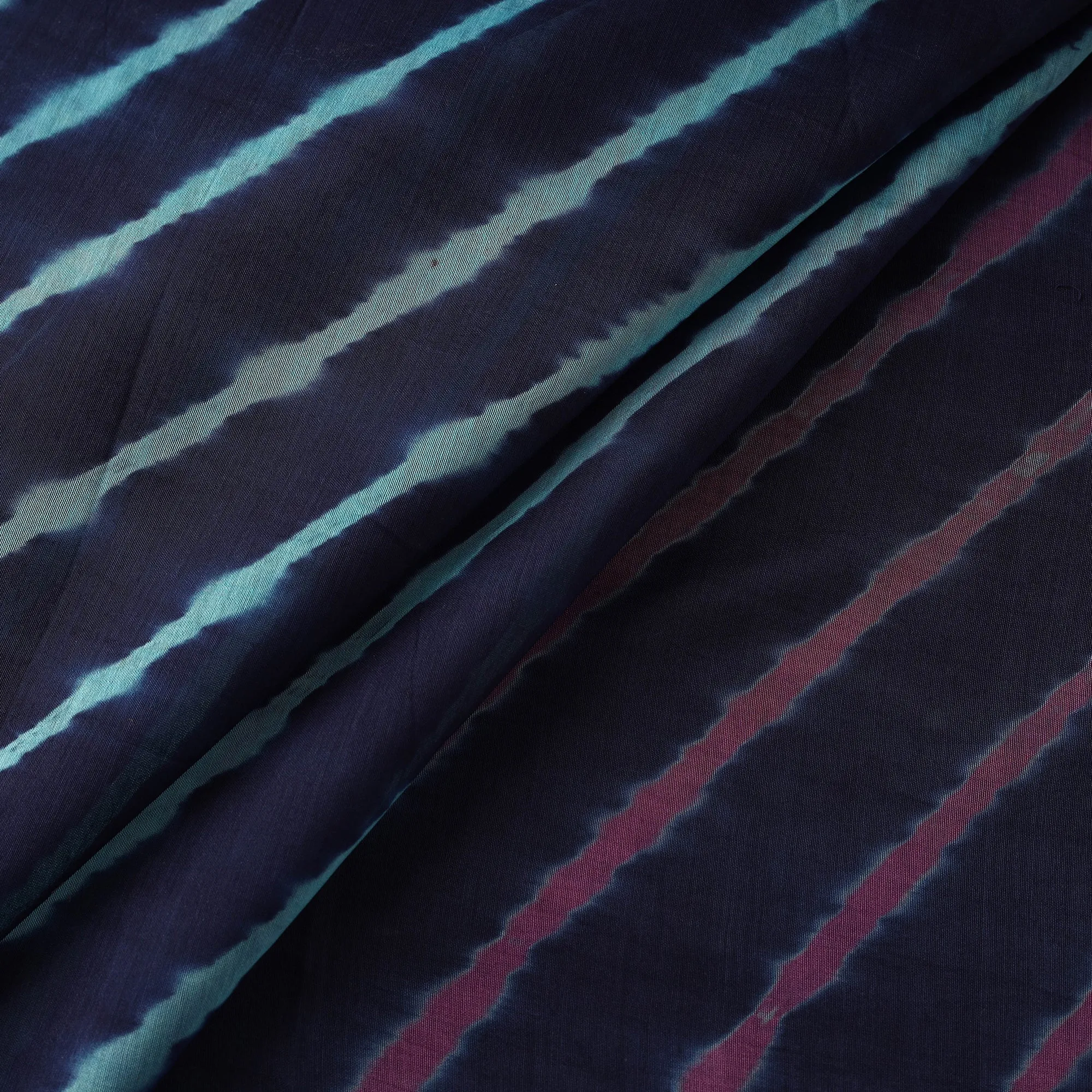 Blue - Leheriya Tie-Dye Chanderi Silk Fabric 02 sold by Itokri product image thumbnail 3