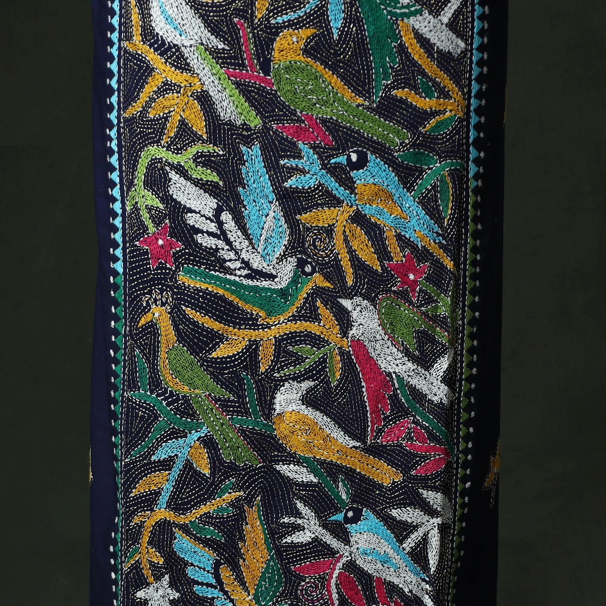 Bengal Nakshi Kantha Hand Embroidered Cotton Unstitched Kurta Material (2.7M) 13 sold by Itokri product image thumbnail 4