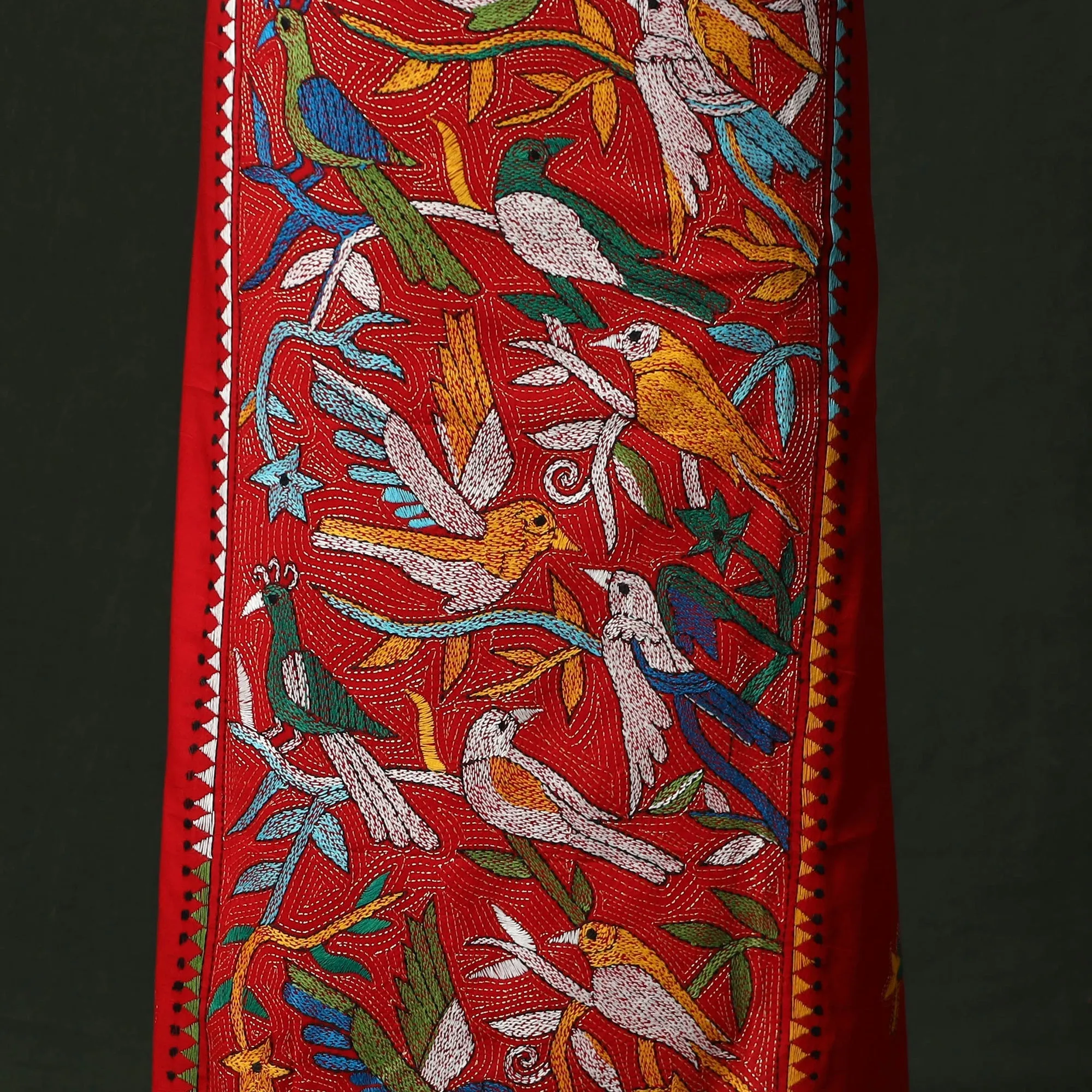 Bengal Nakshi Kantha Hand Embroidered Cotton Unstitched Kurta Material (2.7M) 18 sold by Itokri product image thumbnail 4