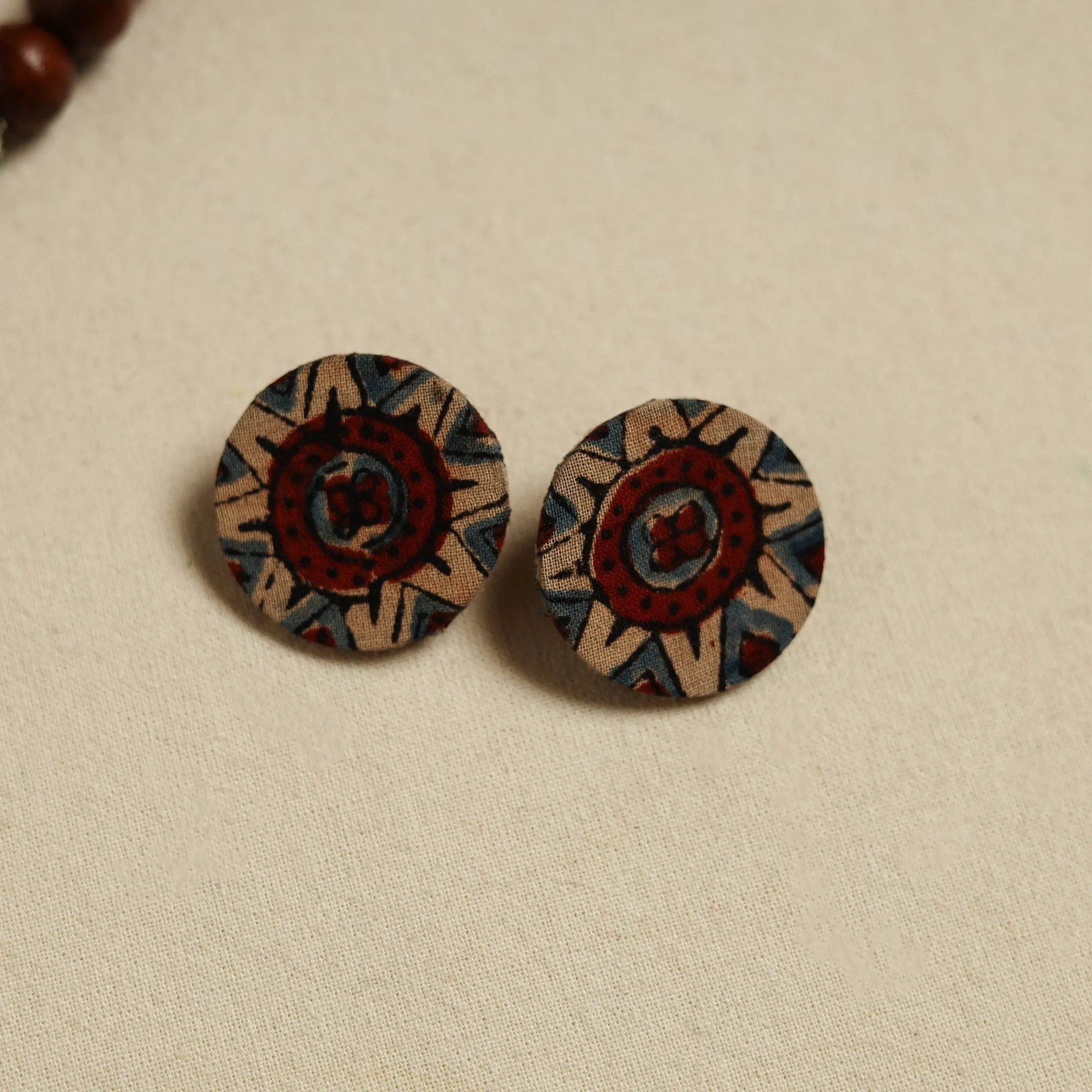 Handcrafted Wooden Beads Fabart Necklace Set 31 sold by Itokri product image thumbnail 3