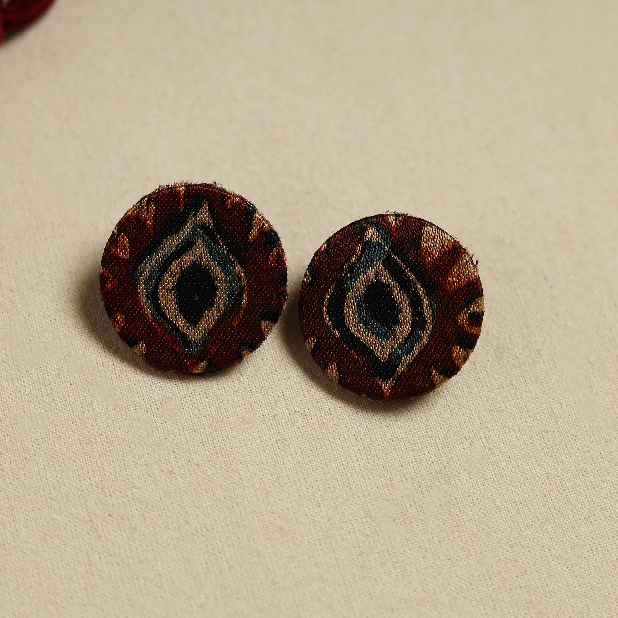 Handcrafted Wooden Beads Fabart Necklace Set 43 sold by Itokri product image thumbnail 3