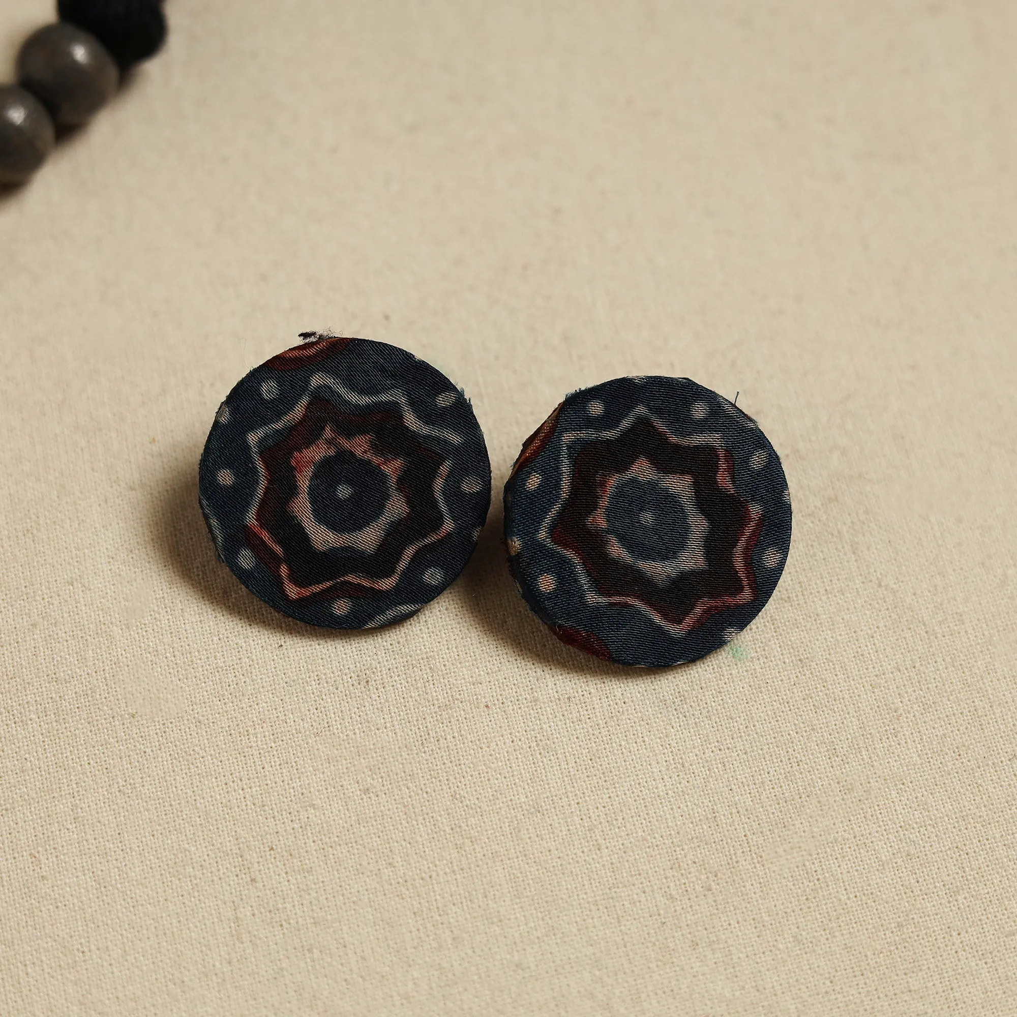 Handcrafted Wooden Beads Fabart Necklace Set 46 sold by Itokri product image thumbnail 3