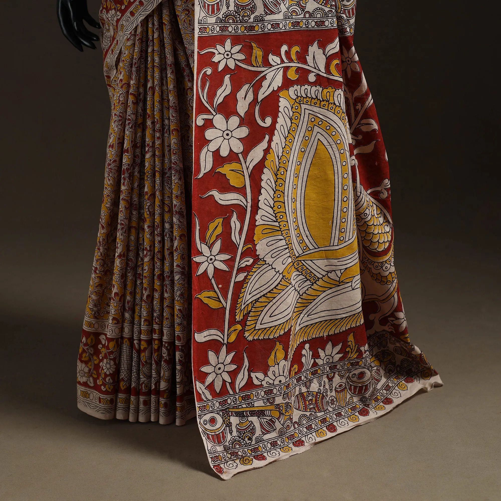Printed Cotton Kalamkari Saree 19 sold by Itokri product image thumbnail 4