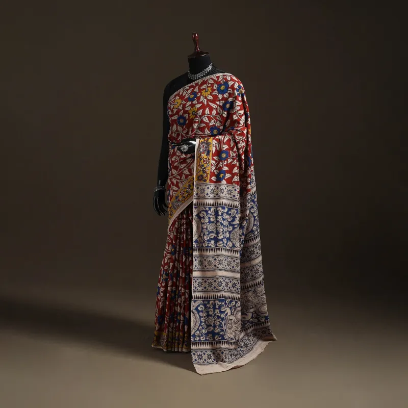 Printed Cotton Kalamkari Saree 29 made by Itokri