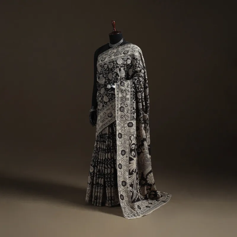 Printed Cotton Kalamkari Saree 30 made by Itokri