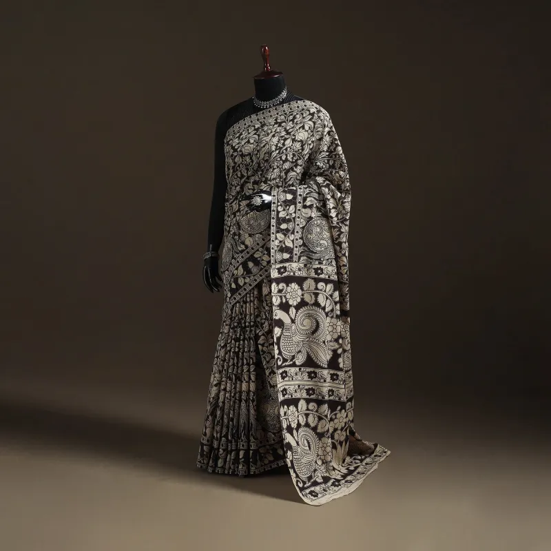 Printed Cotton Kalamkari Saree 32 made by Itokri