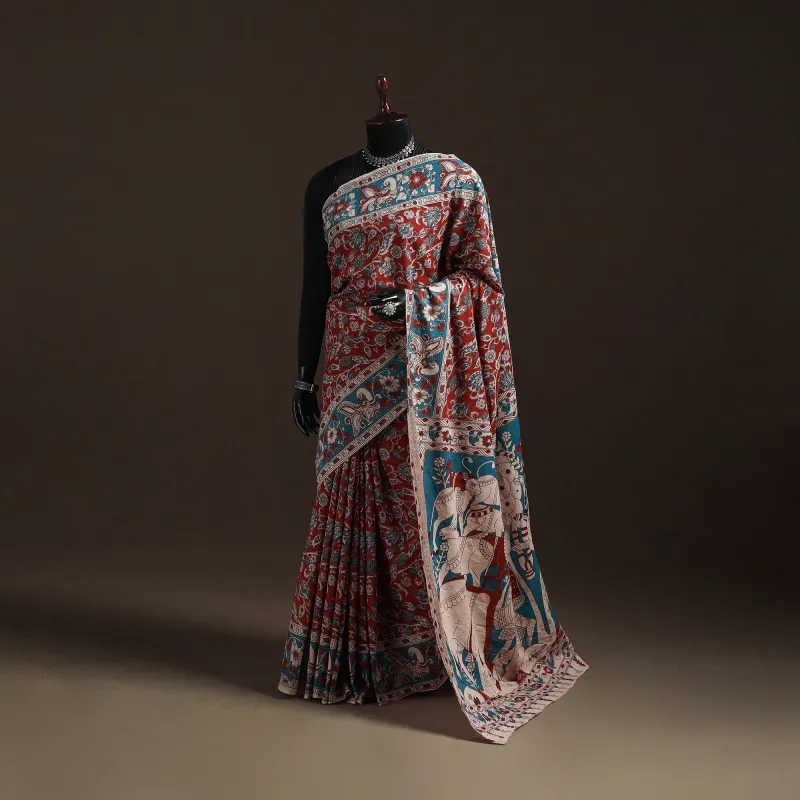 Printed Cotton Kalamkari Saree 40 made by Itokri