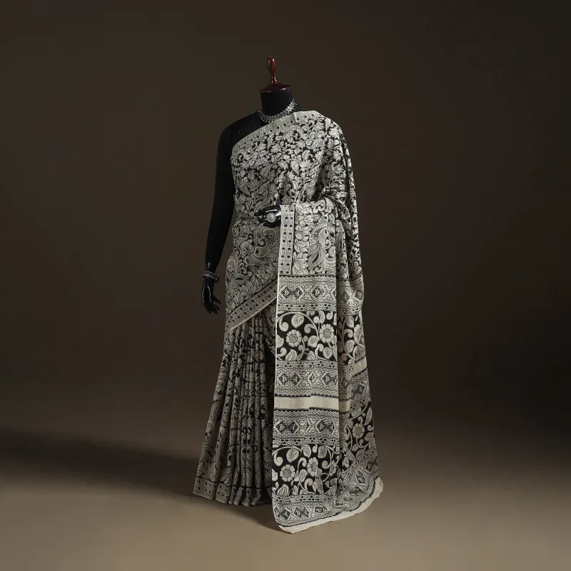 Printed Cotton Kalamkari Saree 52 made by Itokri