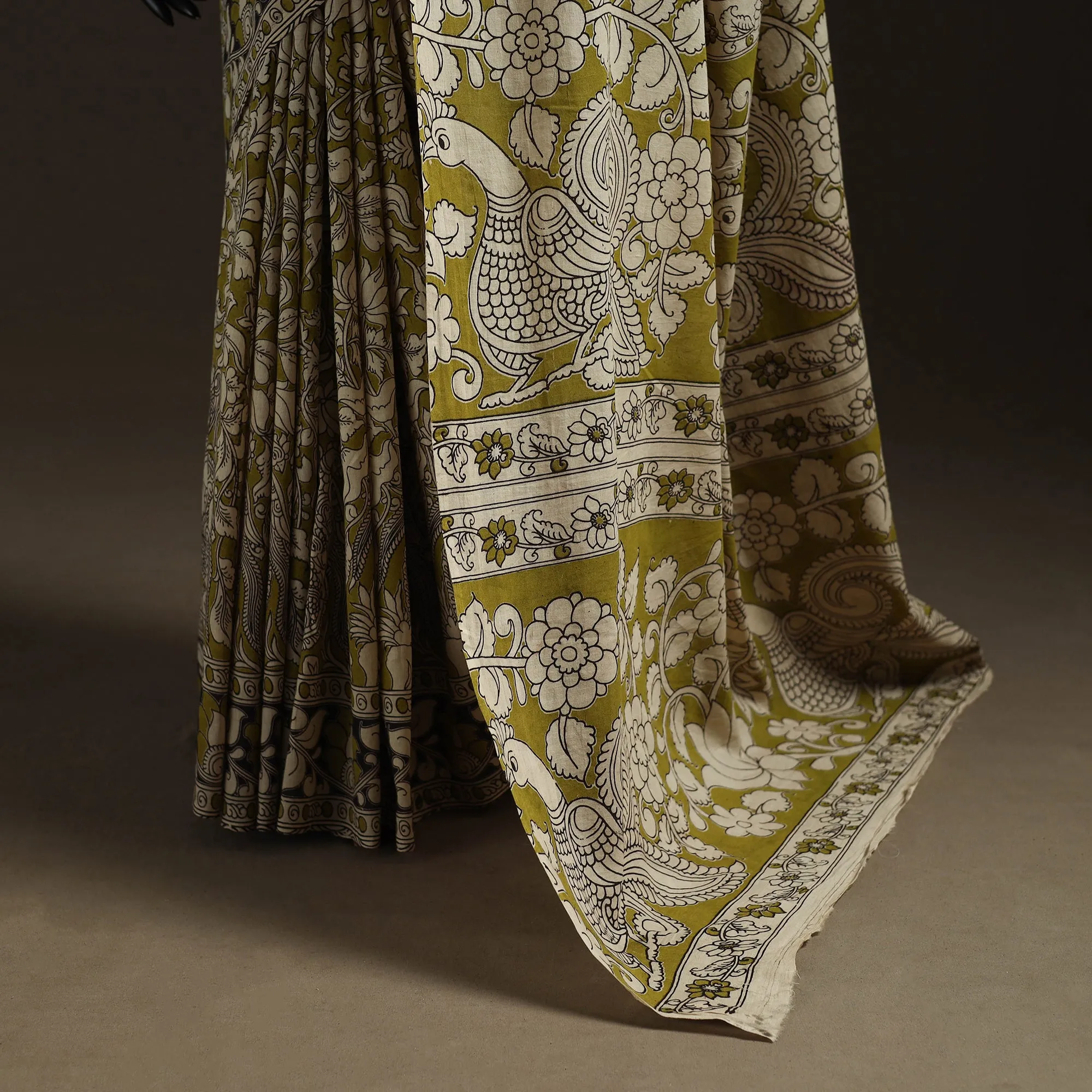 Printed Cotton Kalamkari Saree 56 sold by Itokri product image thumbnail 4