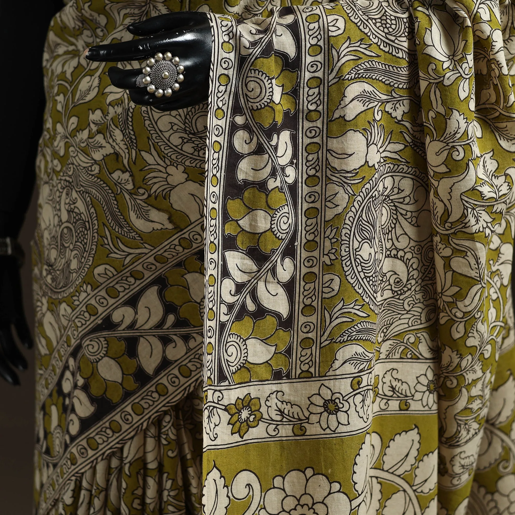 Printed Cotton Kalamkari Saree 56 sold by Itokri product image thumbnail 3
